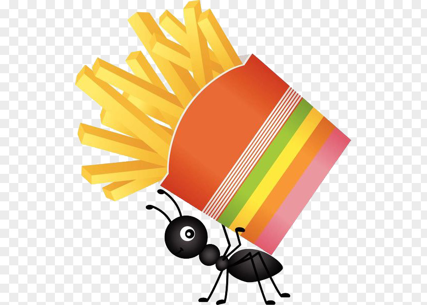 Ants Carry French Fries Ant Food Clip Art PNG