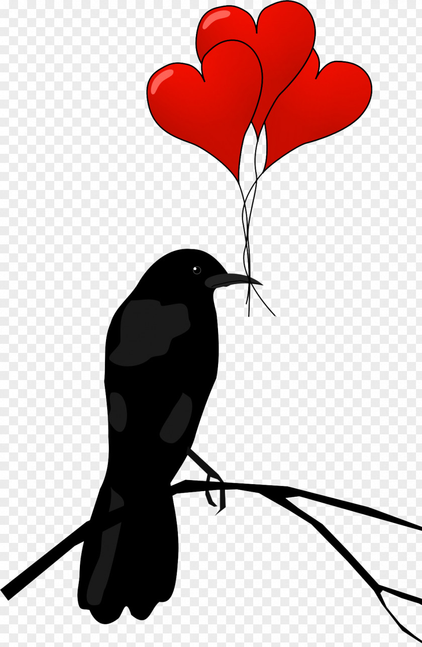 Raven Hearts Transparent Valentine's Day Free Content Heart Clip Art PNG
