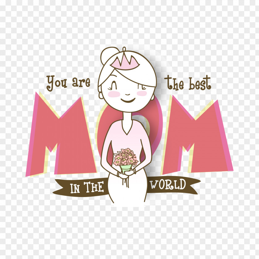 Vector Mother's Day Gift Wish Woman PNG