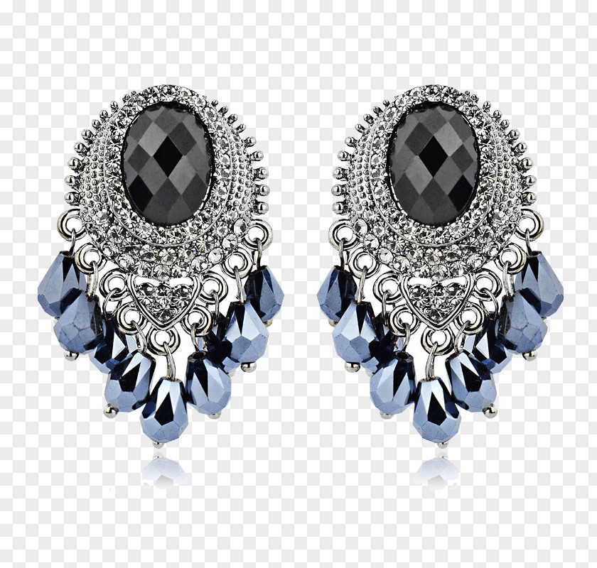 Gemstone Earrings Earring Sapphire Diamond PNG