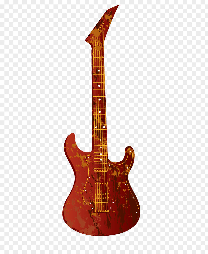 Guitar Vector Electric String Instrument Musical PNG