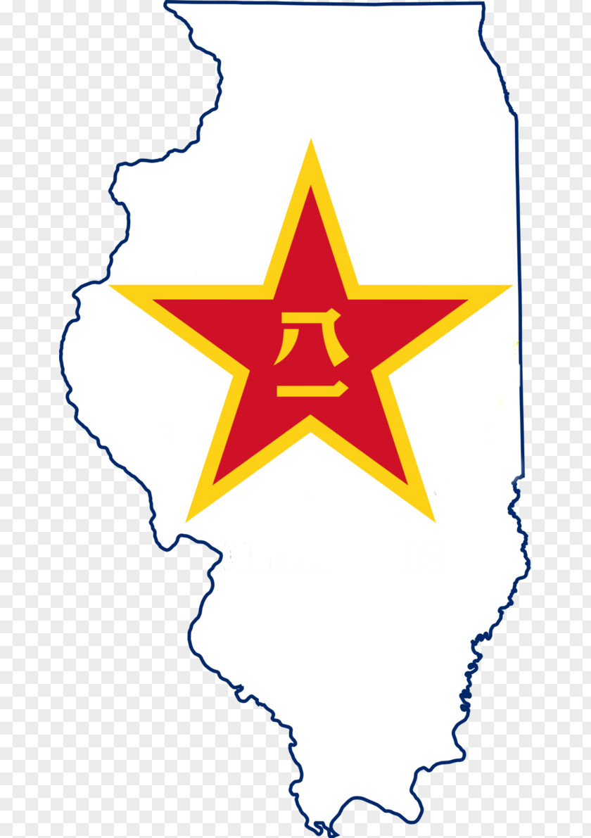 Liberation Army Flag And Seal Of Illinois The United States Map PNG