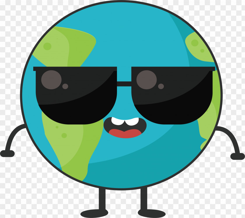 Sunglasses In The Earth Clip Art PNG