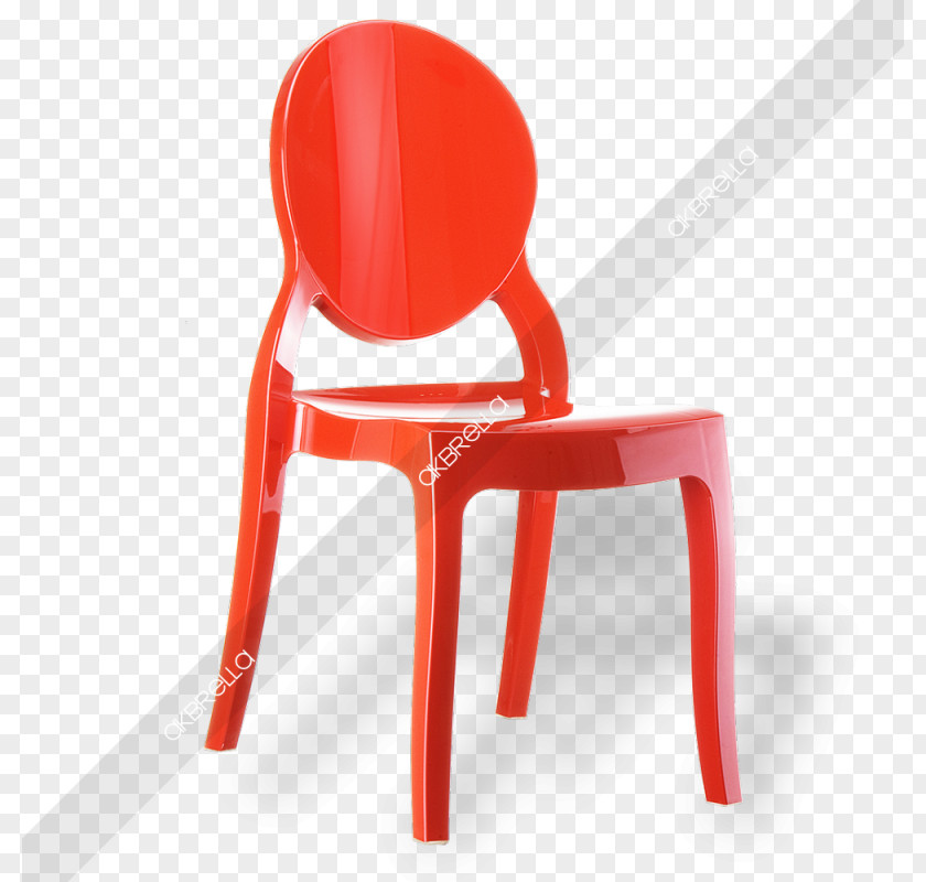 Chair Plastic Red Furniture Koltuk PNG