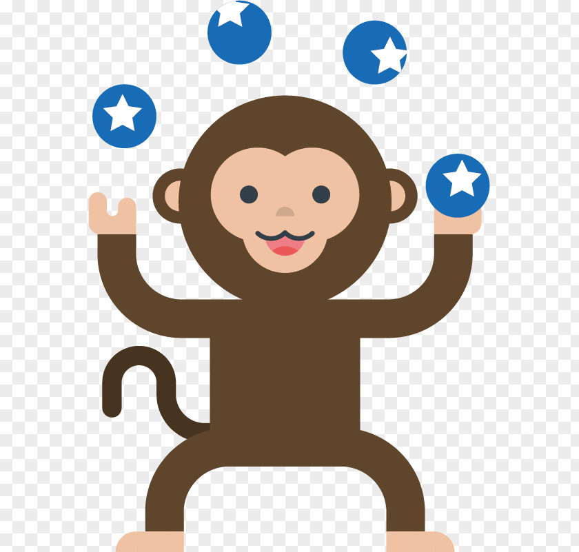 Circus Monkey Clip Art PNG