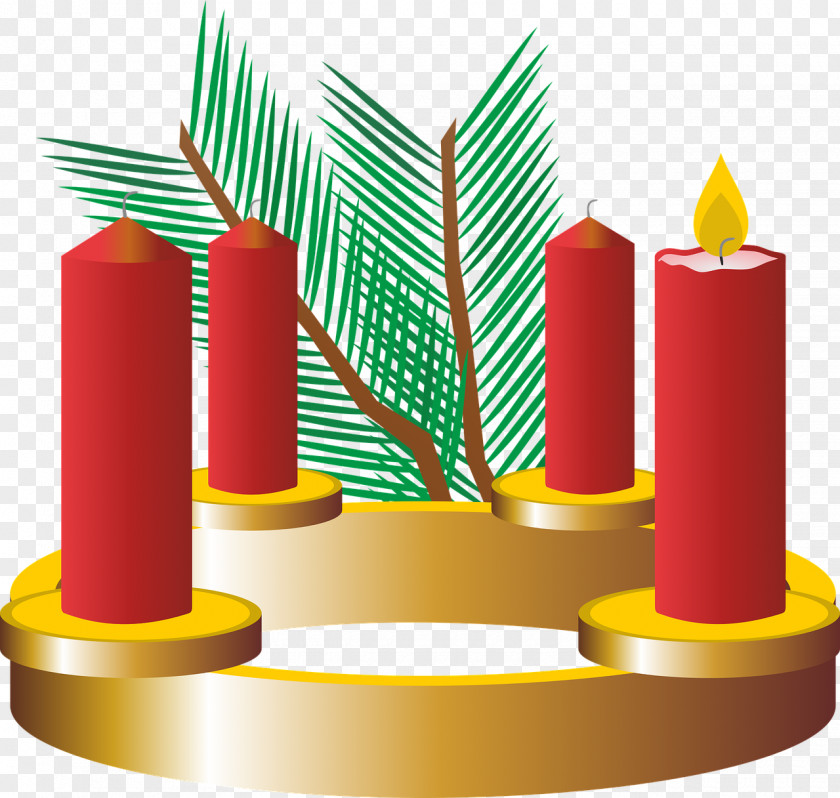 Santa Claus Advent Wreath Candle Sunday PNG