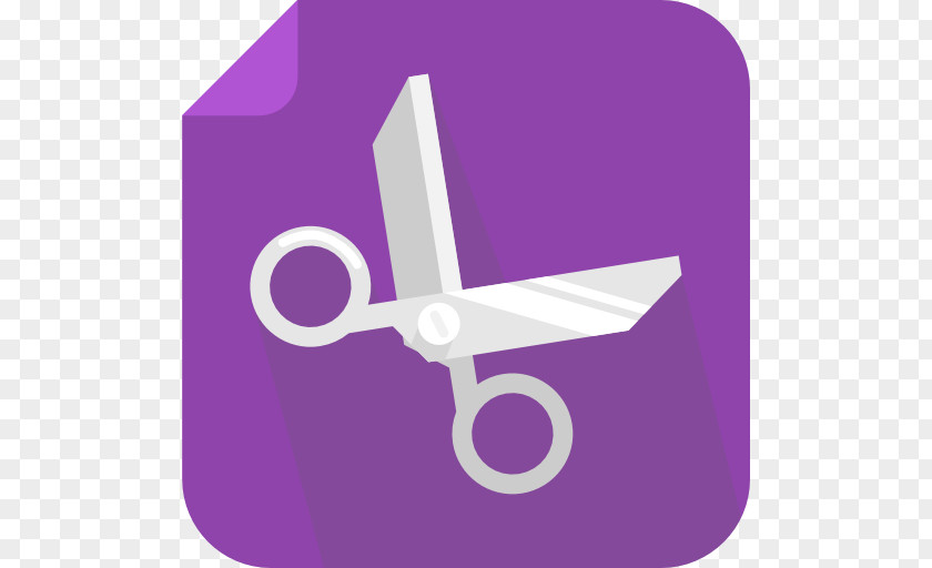 Cut Angle Purple Symbol PNG
