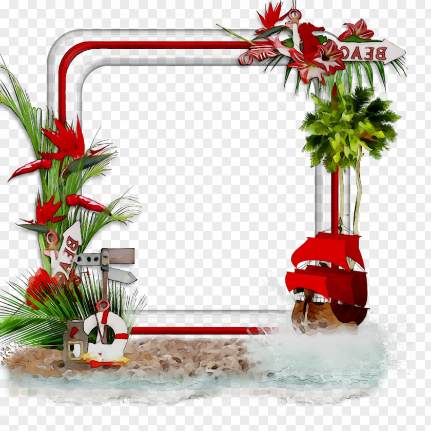 Floral Design Christmas Ornament Picture Frames Day PNG
