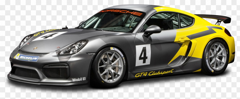 Porsche Cayman GT4 Clubsport Racing Car 911 GT3 European Series 2016 PNG