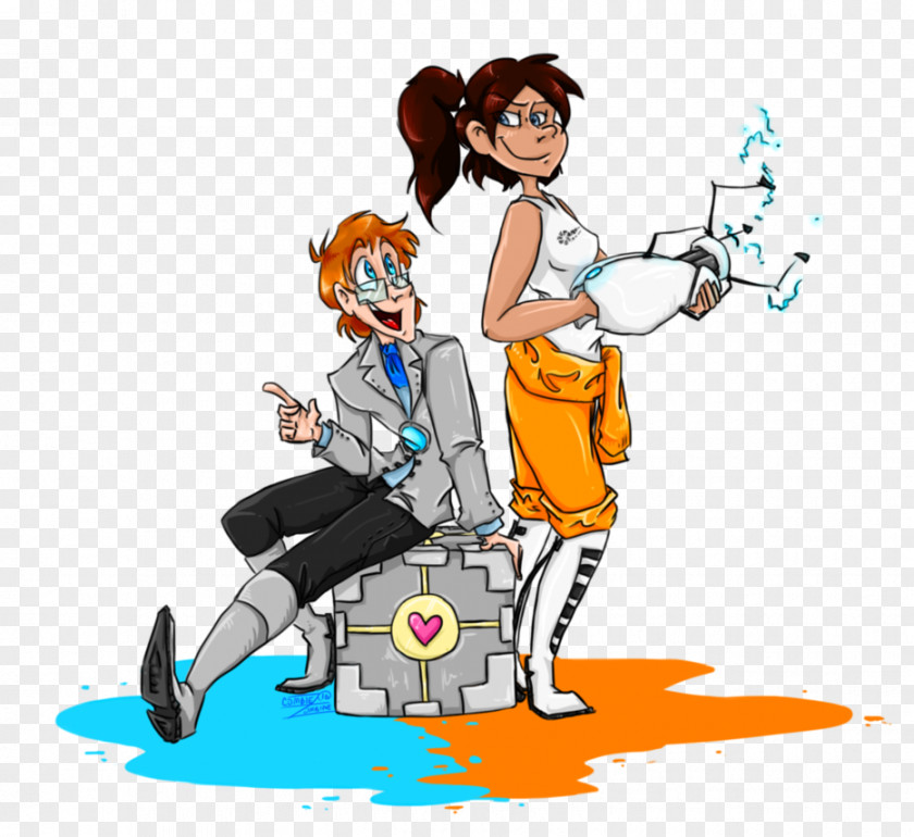 Portal 2 Wheatley Chell Video Games PNG