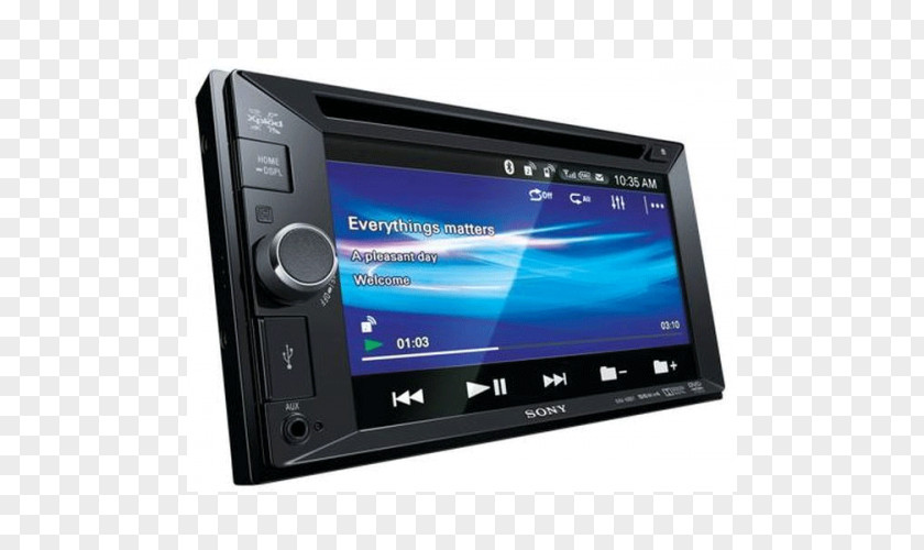 Sony Vehicle Audio XAV-68BT XAV-65 Automotive Head Unit ISO 7736 PNG