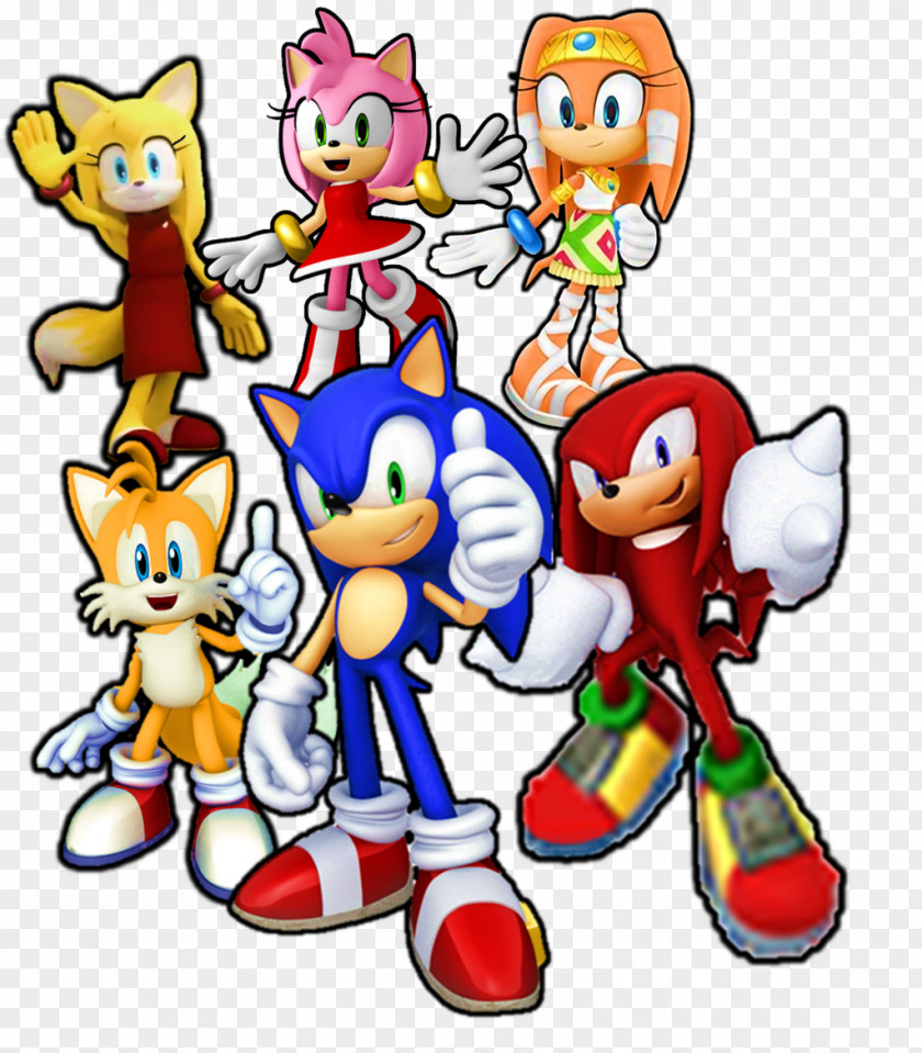 Cc Cream Sonic Chaos & Knuckles Advance 3 Amy Rose Tails PNG