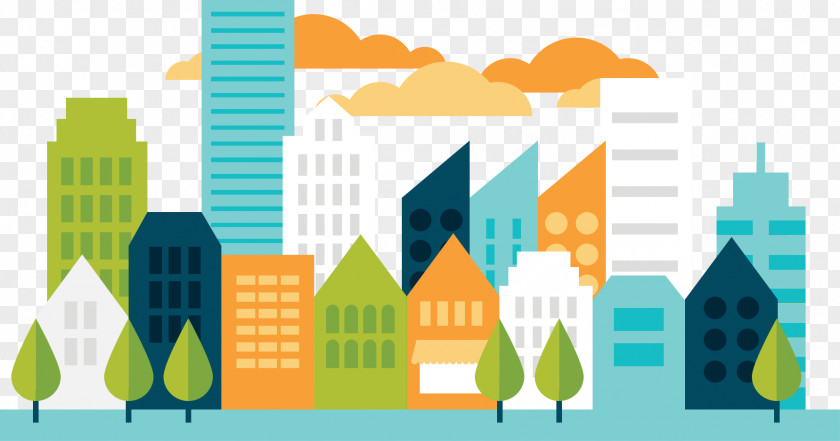 City Landscape Vector Graphics Clip Art Image PNG
