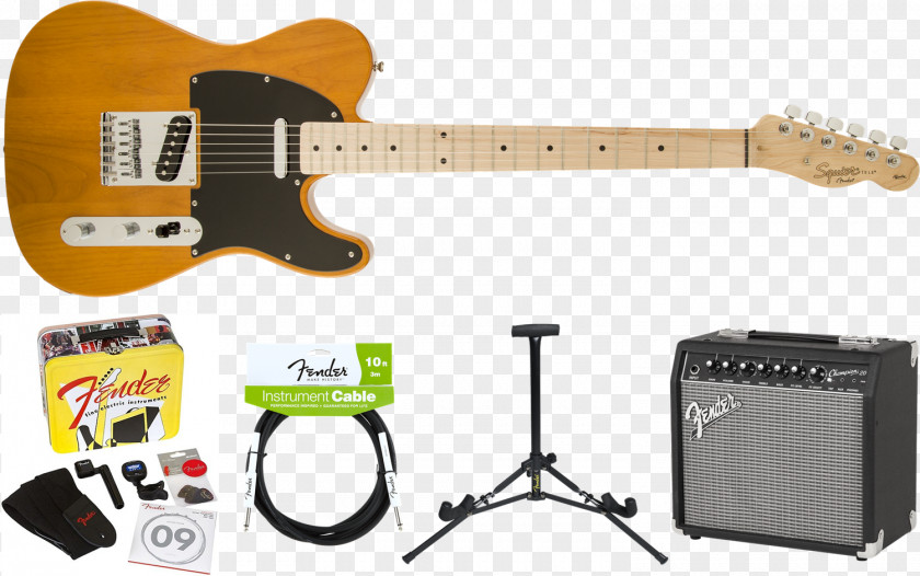 Electric Guitar Squier Fender Telecaster Stratocaster Musical Instruments Corporation PNG