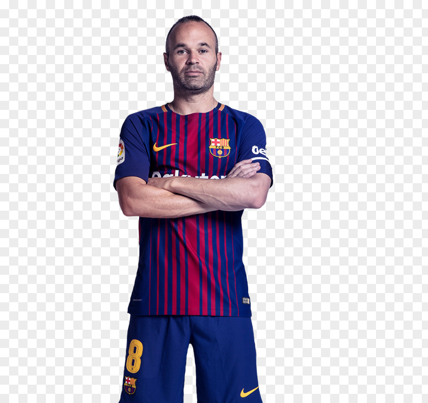 FC Barcelona Museum Andrés Iniesta Football Player T-shirt PNG