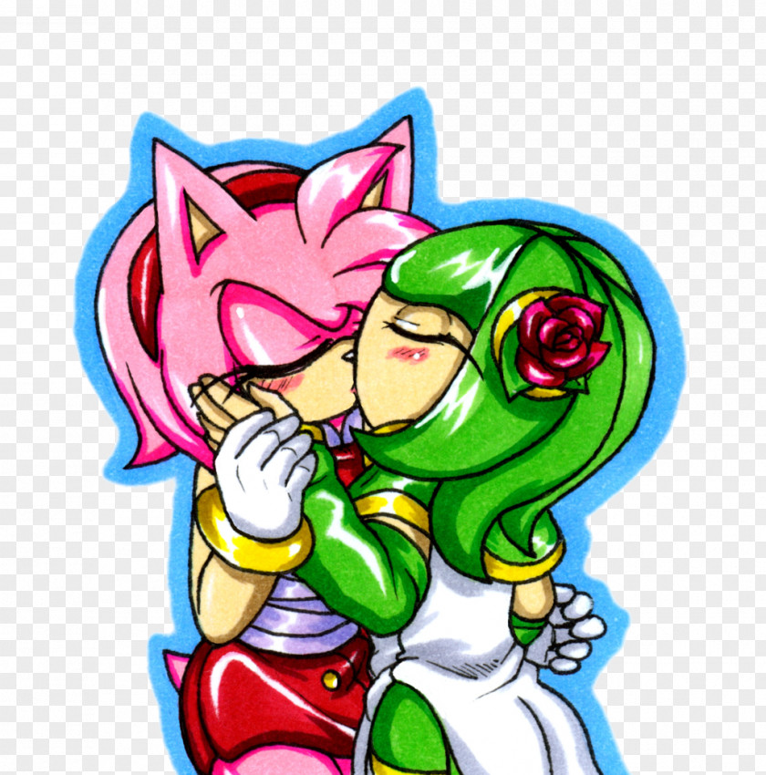 Kiss Amy Rose Sonic The Hedgehog Rouge Bat Tails Blaze Cat PNG
