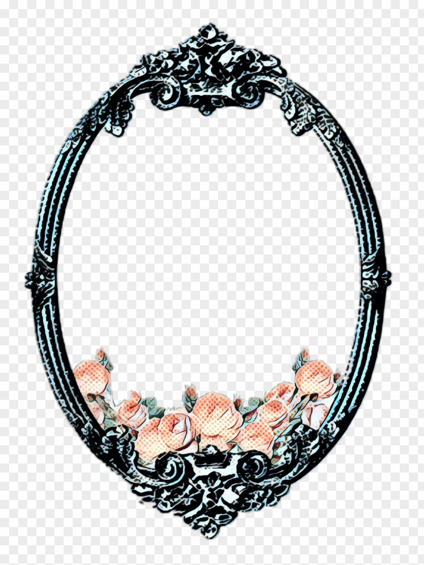 Metal Body Jewelry Background Watercolor Frame PNG