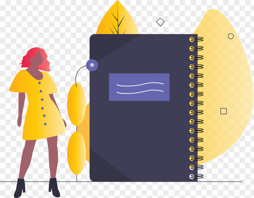 Notebook Girl PNG