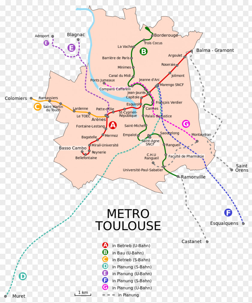 S-bahn Frankfurt Toulouse Metro Line Rapid Transit Map PNG