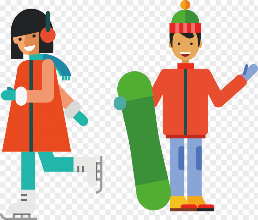 Winter Sports Figures Snowboarding Sport Ski Illustration PNG