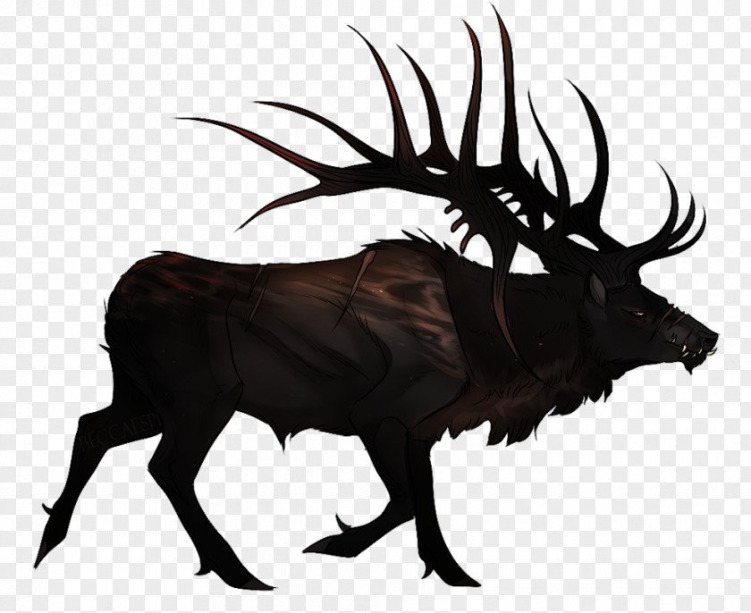 Bull Cattle Ox Elk Reindeer PNG