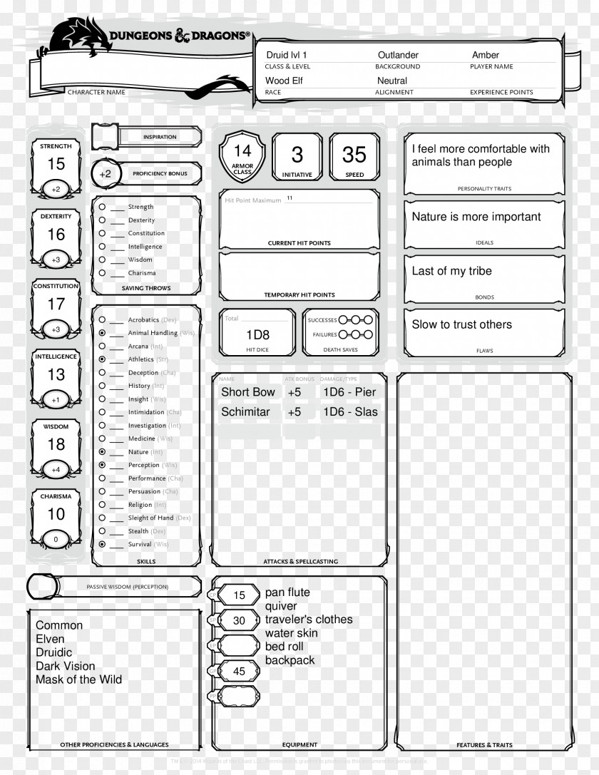 Dragon Dungeons & Dragons Player's Handbook Character Sheet Wizards Of The Coast Dungeon Crawl PNG