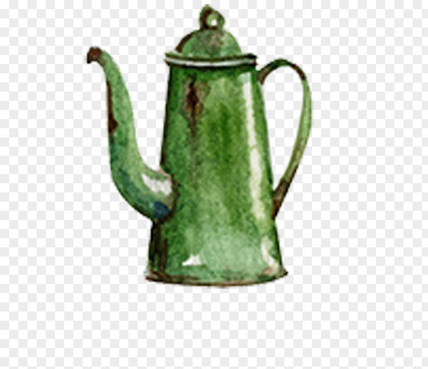 Green Tea Teapot PNG