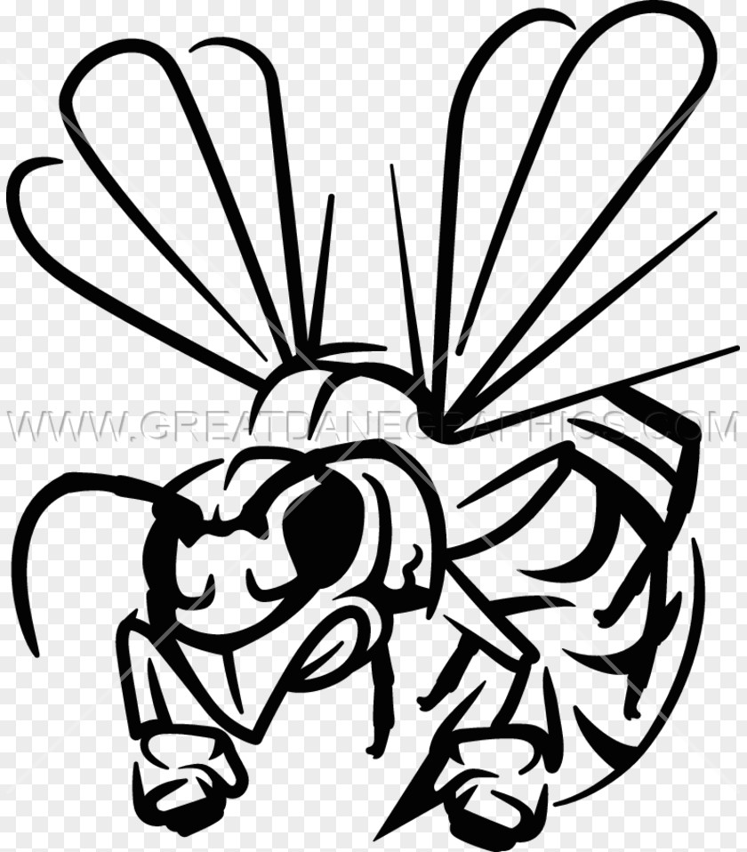 Insect Hornet Line Art Clip PNG