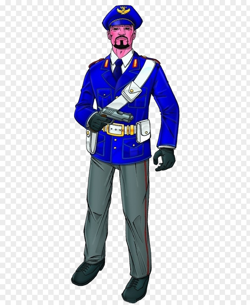 Police Hat Officer Cartoon PNG