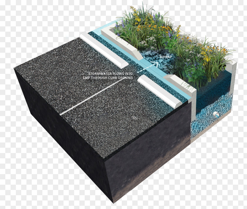 Road Stormwater Swale Curb Storm Drain Drainage PNG