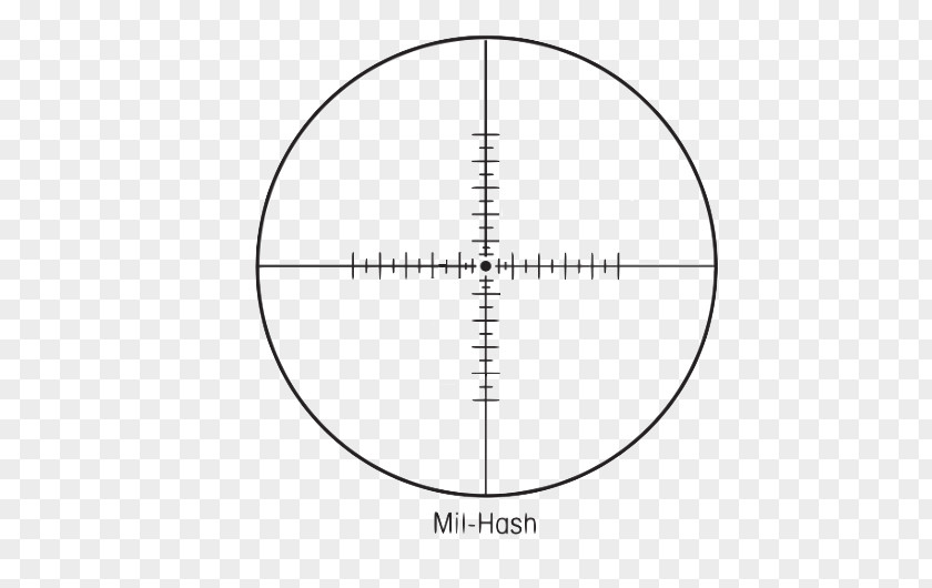 Target Field At Night Reticle Milliradian Sightron SIII SS624X50 LR FFP/MH 25007 Angle Circle PNG