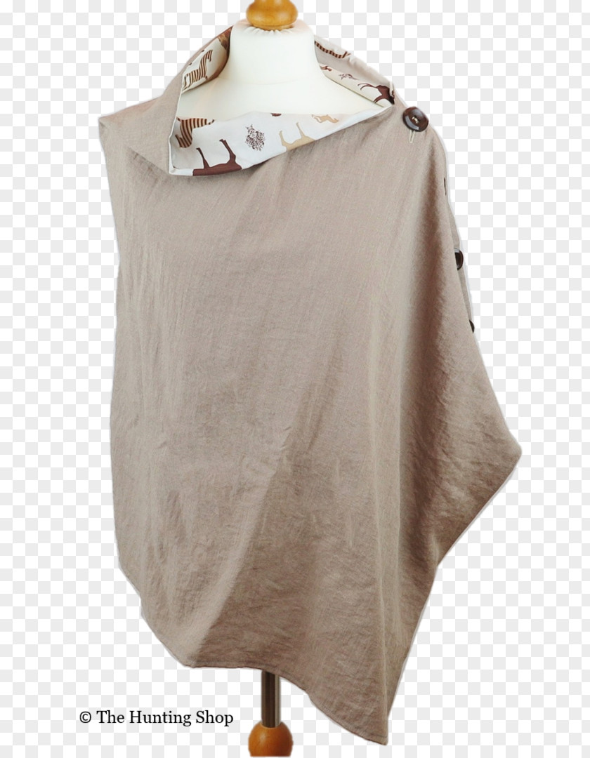 Watercolor Beige Outerwear Neck PNG