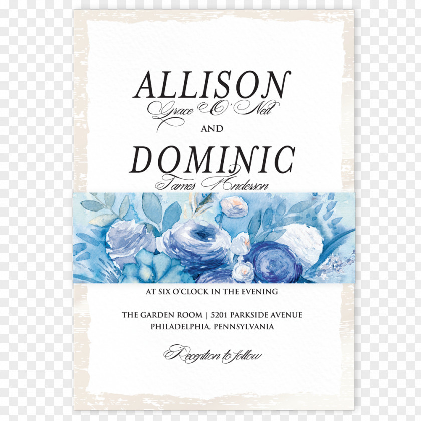 Watercolor Pattern Cards Wedding Invitation Floral Design Letterpress Printing PNG