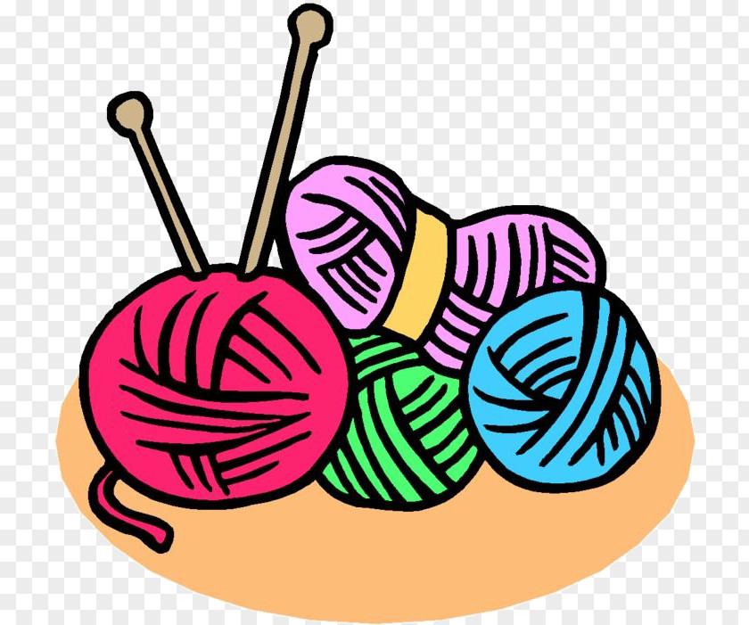Yarn Ball Knitting Needle Needlework Clip Art PNG