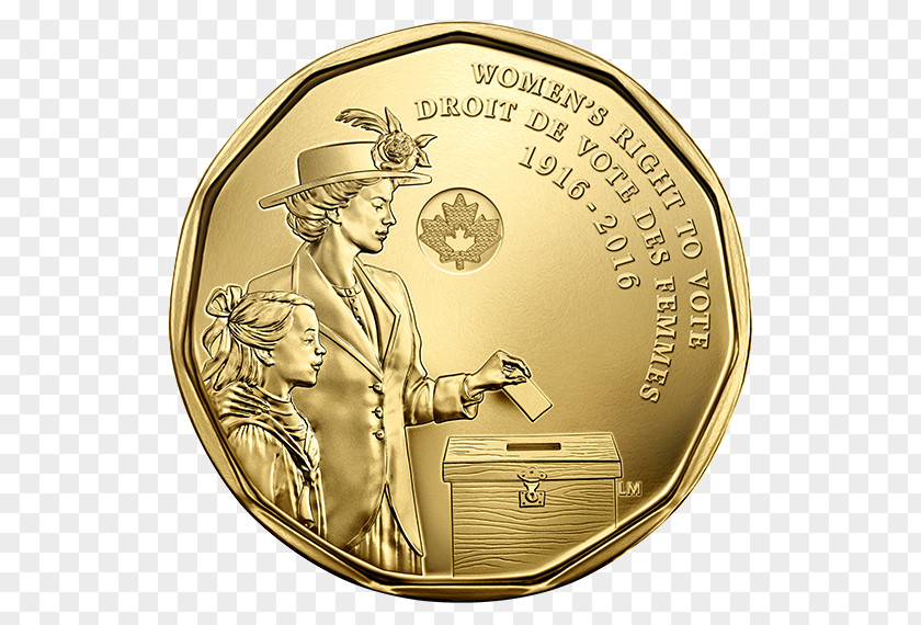Canadian Dollar Canada Women's Suffrage Loonie Rights Right To Vote PNG