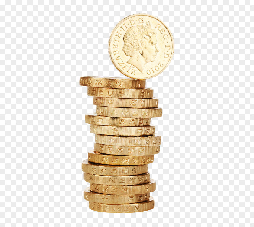 Coin Stack Gold Money PNG