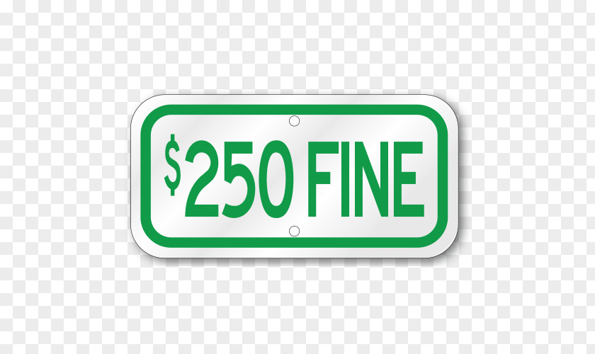 Fine Letters Stop Sign Vehicle License Plates Disabled Parking Permit Signage PNG