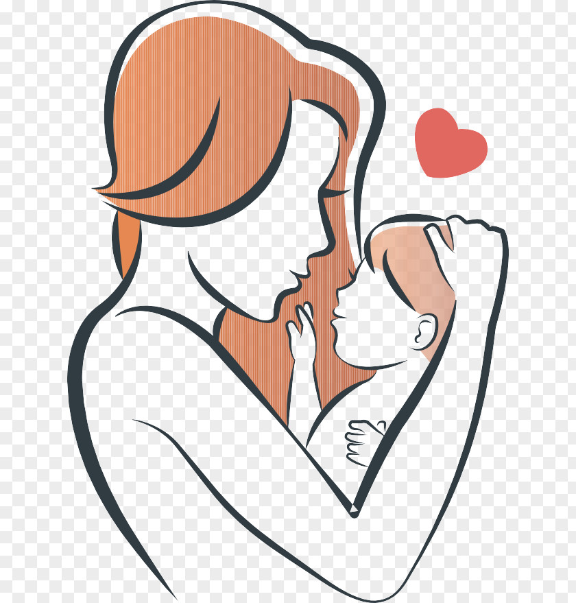 Motherhood Illustration Logo Clip Art PNG