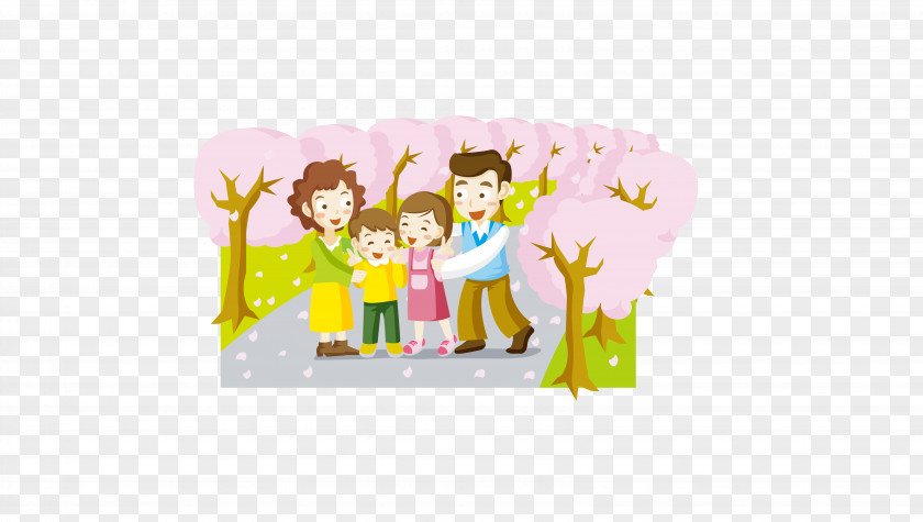 Vector Adult Child Picture Family Cartoon Clip Art PNG