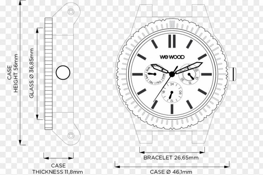 Watch Strap Clock PNG