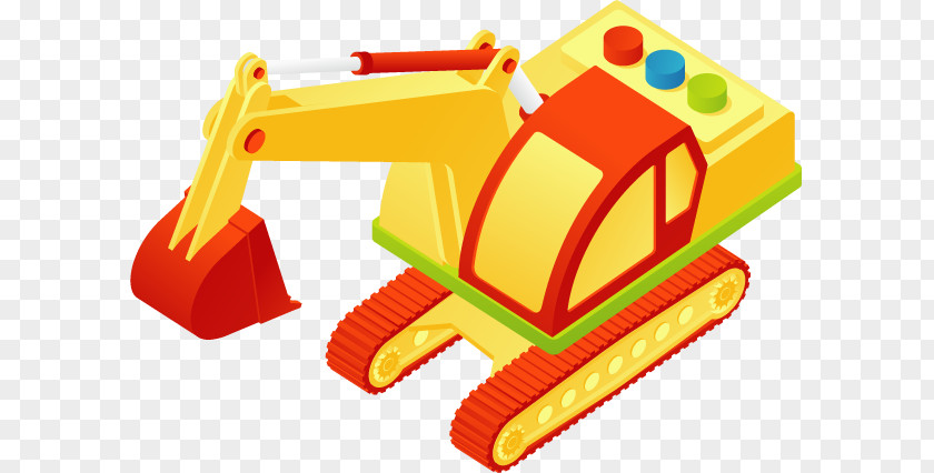 Excavator Euclidean Vector Heavy Equipment PNG