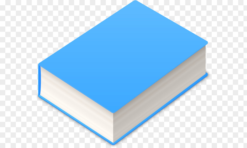 Light Blue Hardcover Book Clip Art PNG