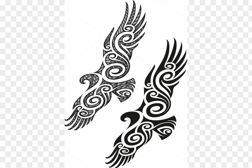 Maori Tattoo Māori People Silhouette Mural PNG