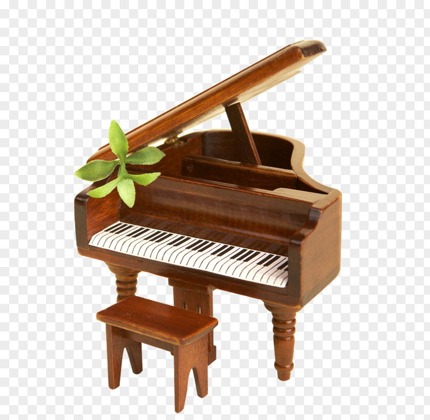 Piano Grand Dollhouse Miniature 1:12 Scale PNG