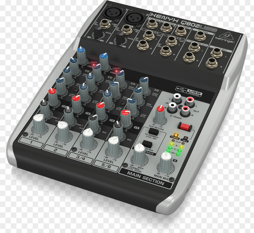 Digital Japanese Instruments Audio Mixers Microphone Behringer Xenyx Q802USB 302USB PNG