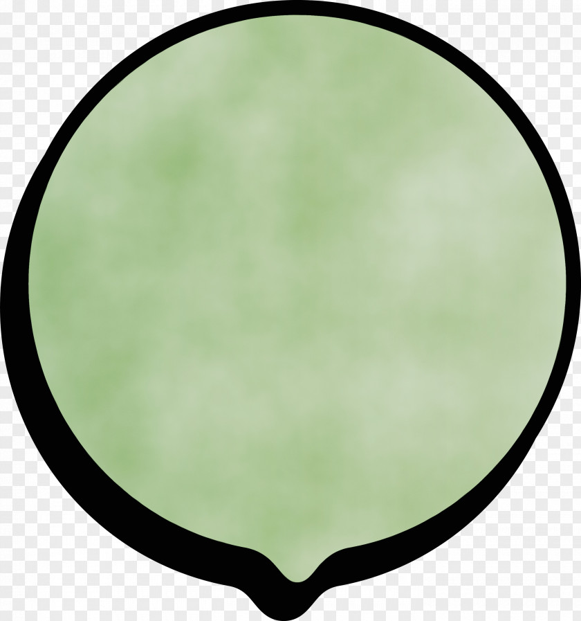 Green Yellow Leaf Circle Pattern PNG