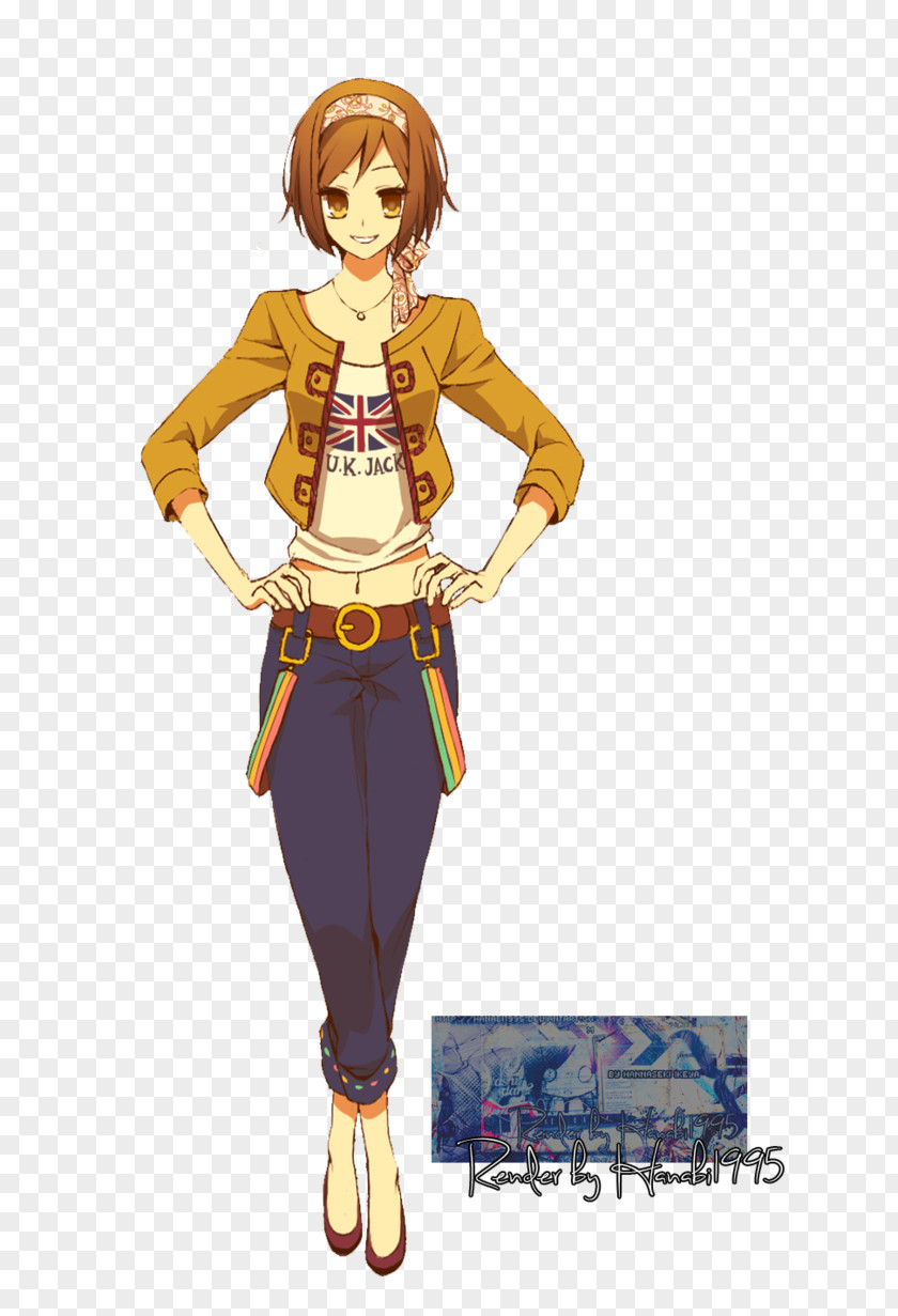 Hanabi Costume Design Uniform Cartoon Character PNG