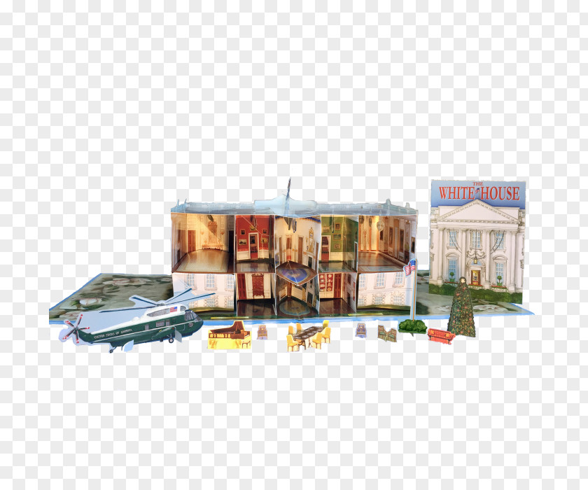 Pop Up Book White House Pop-up Scale Models Three-dimensional Space PNG