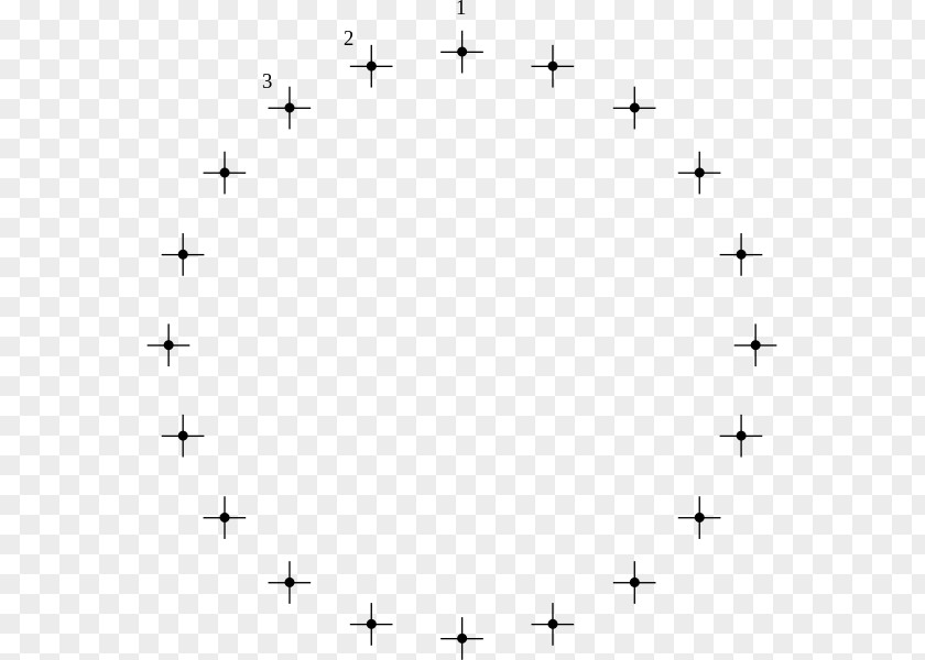 Angle White Point Number PNG