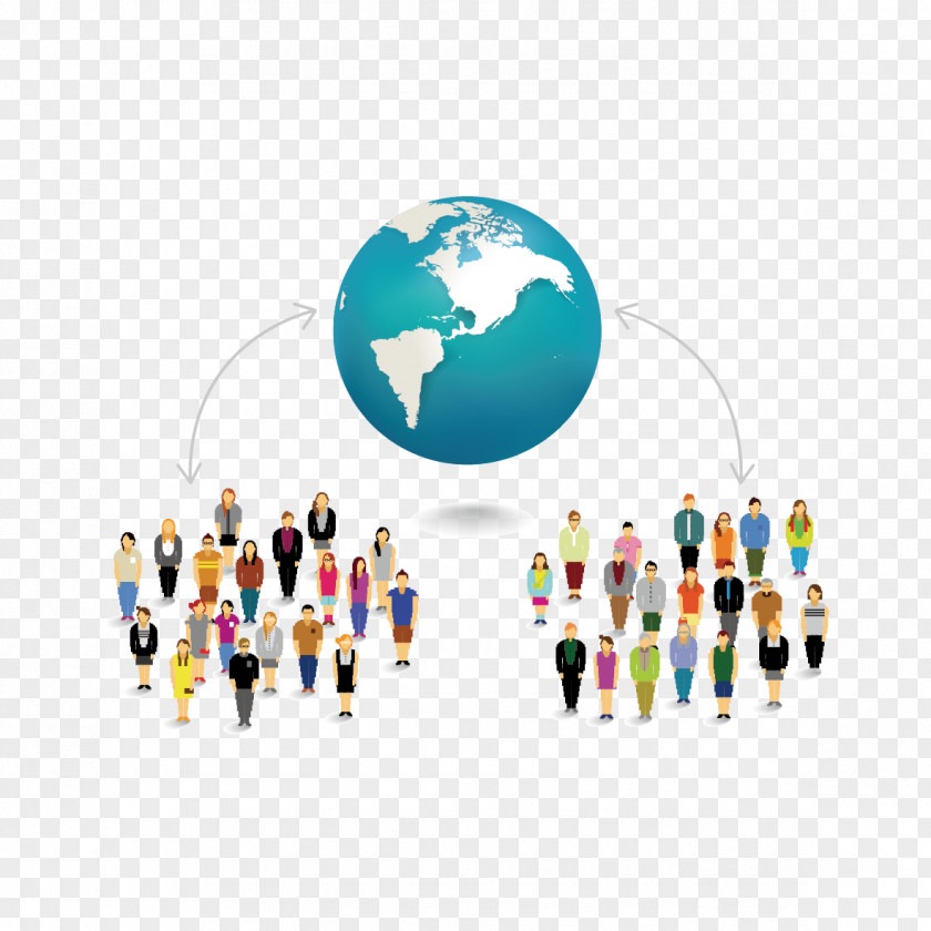 Earth And People Euclidean Vector Clip Art PNG